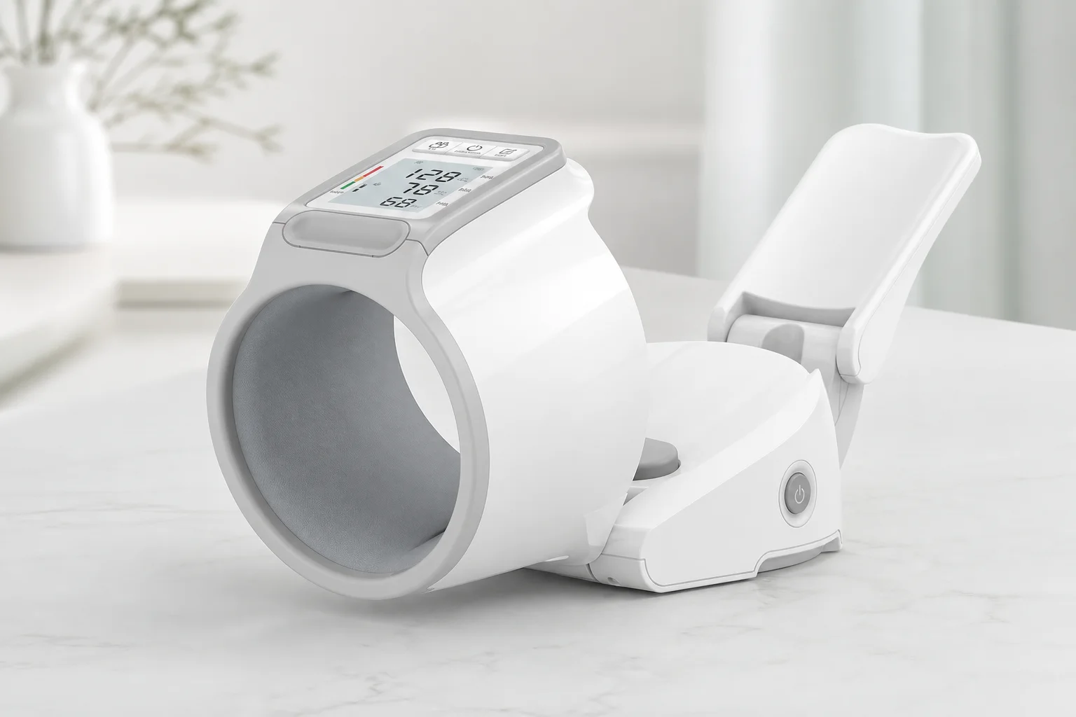 Close view of the CH-S693L cuff opening and arm support