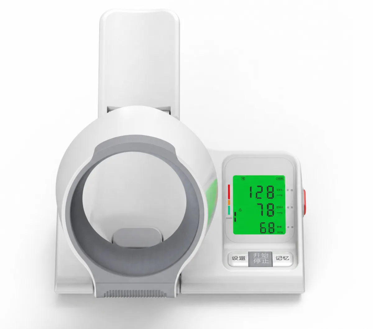 CH-S691L automatic blood pressure monitor, front view